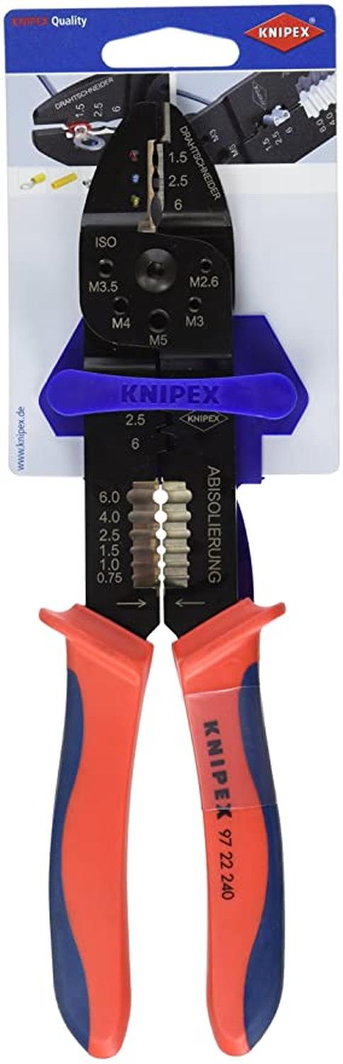 KNIPEX 97 22 240 SB Alicate para Terminales Eléctricas 9-1/2"