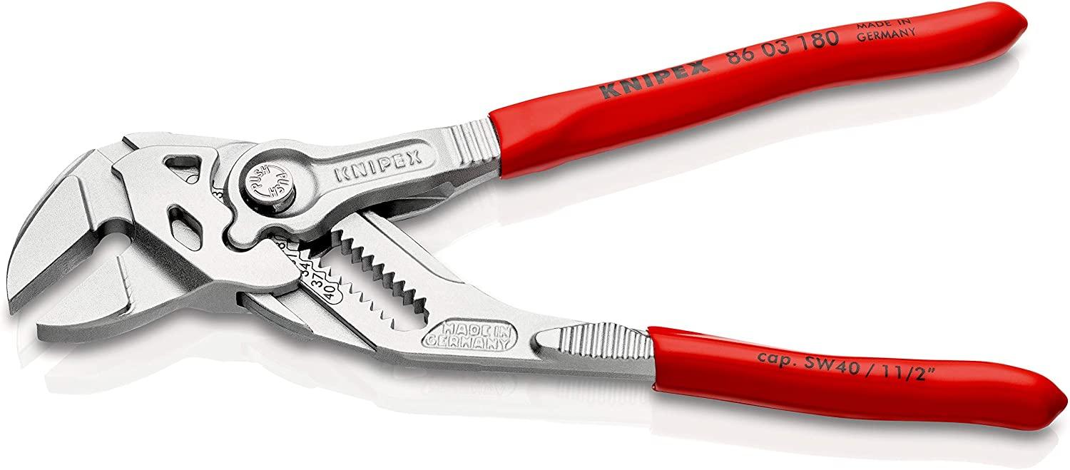 Knipex 86 03 180 SB PINZAS MECANICAS MULTITAMAÑO 1 TON DE PRESION