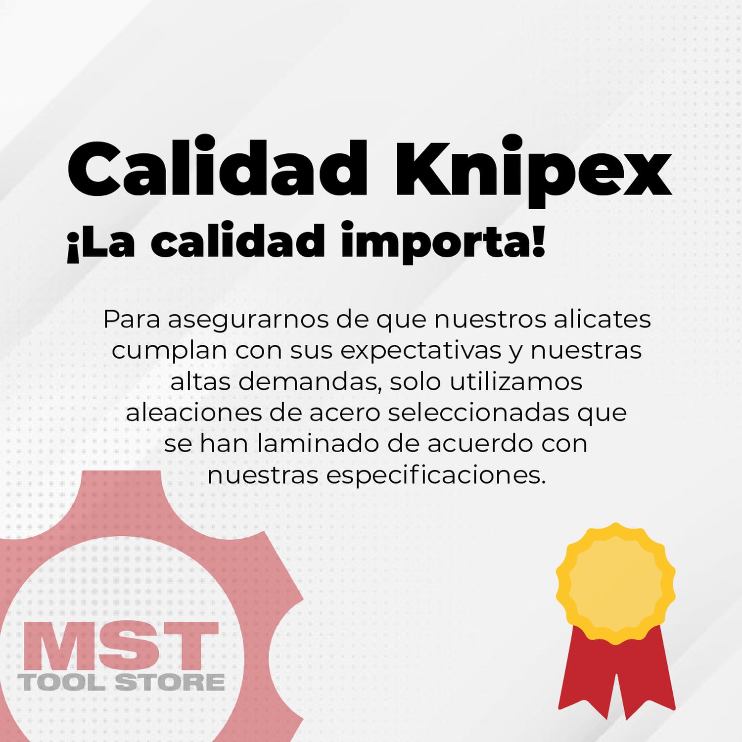 Knipex 86 03 180 SB PINZAS MECANICAS MULTITAMAÑO 1 TON DE PRESION