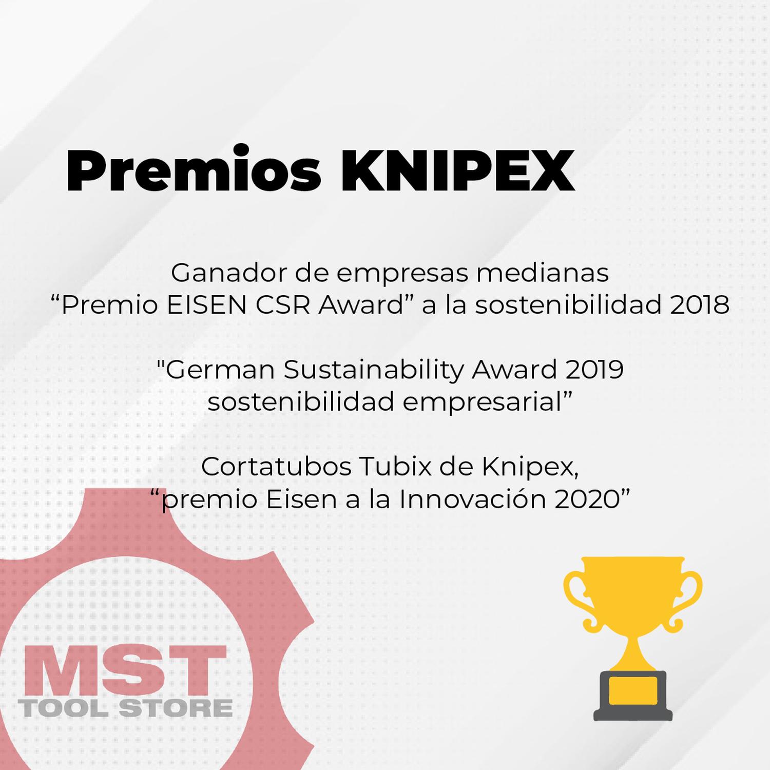 Knipex 86 03 180 SB PINZAS MECANICAS MULTITAMAÑO 1 TON DE PRESION