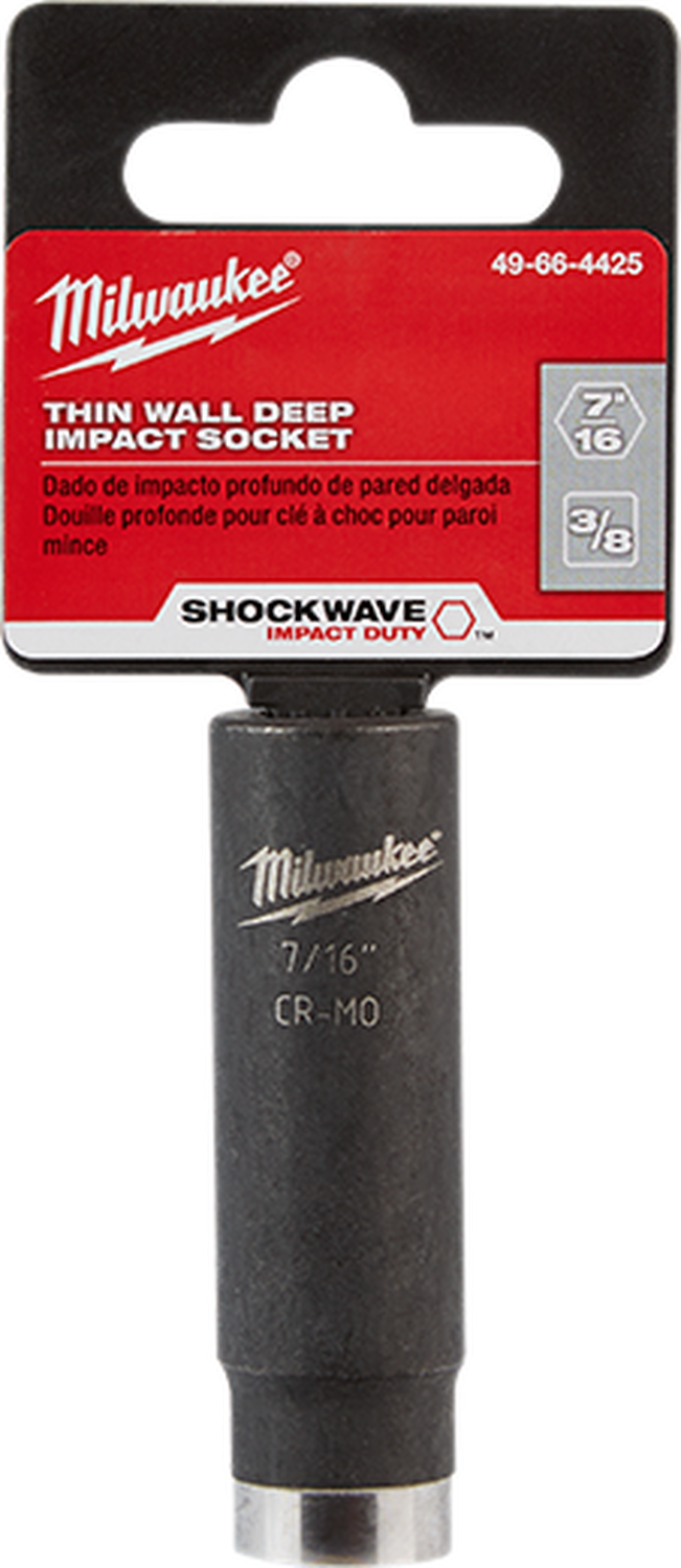 Dado de impacto 7/16pulg MILWAUKEE 49-66-4425 socket 3/8