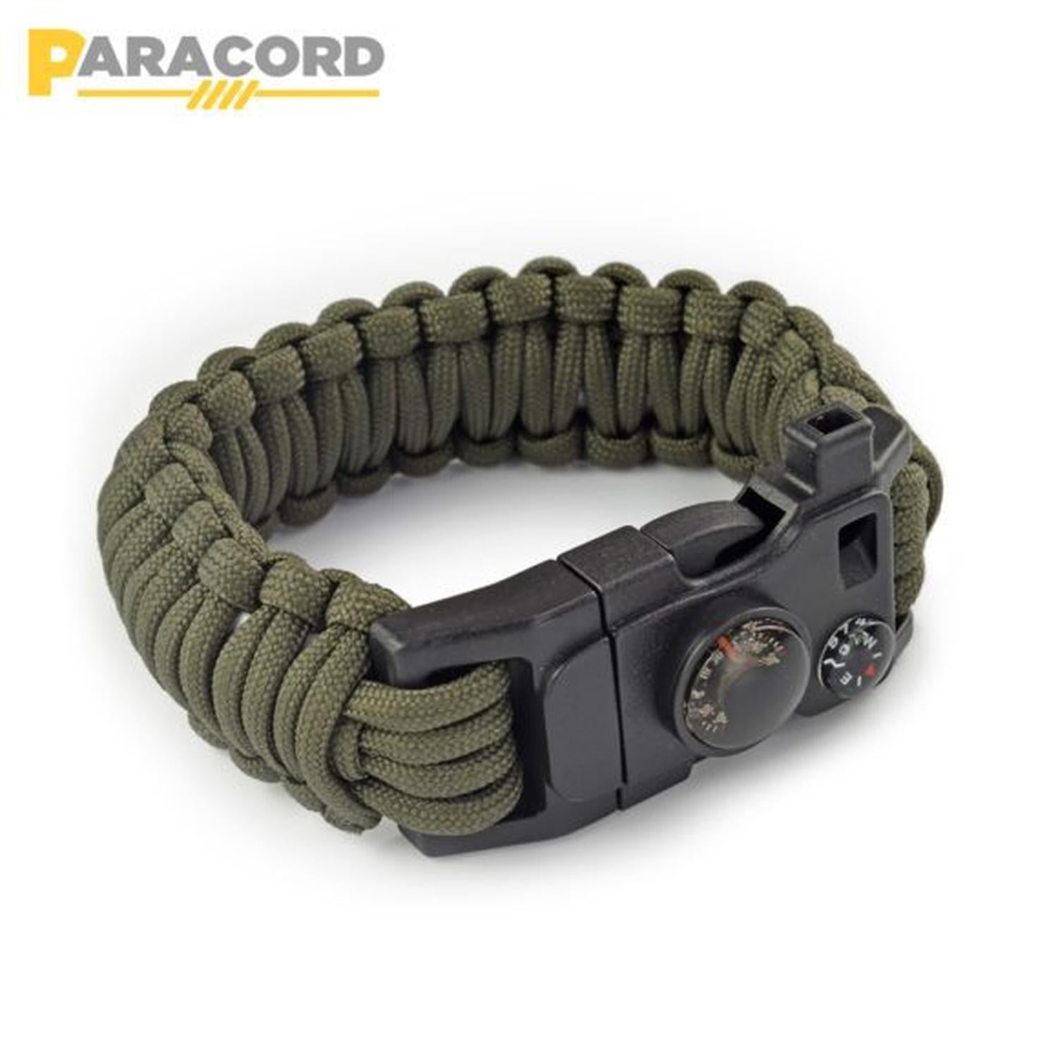 PARACORD PAR-016-007 Pulsera superv 550lbs verde militar