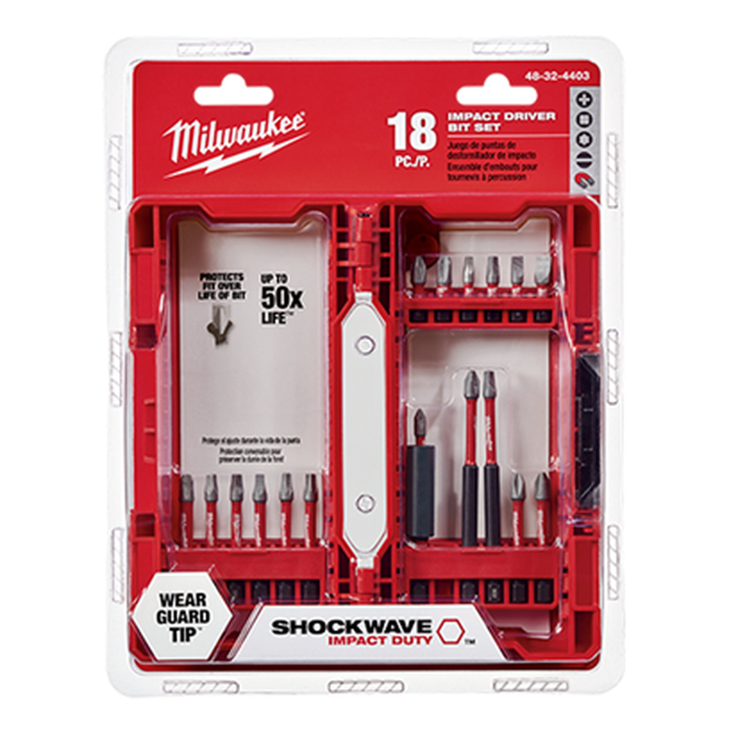 MILWAUKEE 48-32-4403 Conductor Bit Set 18 Piezas