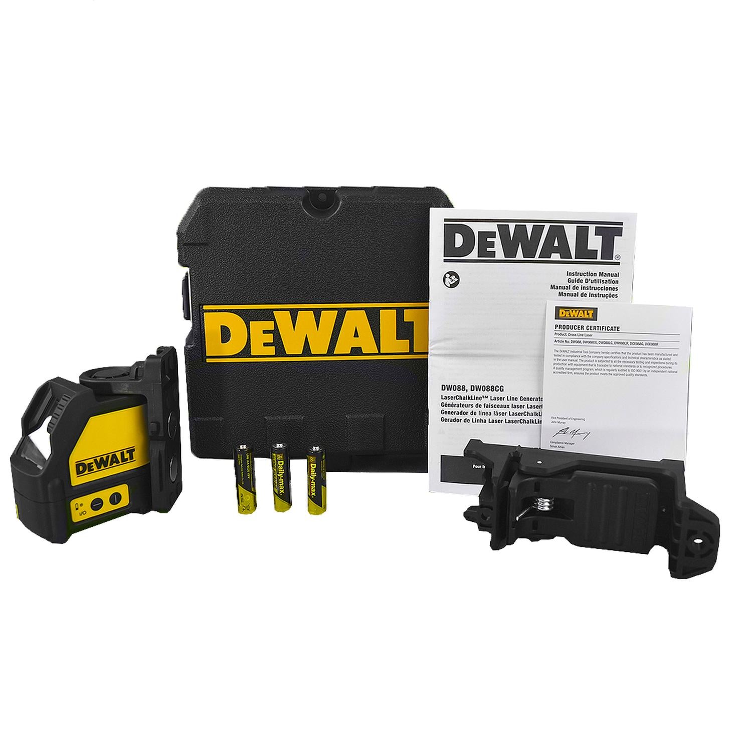 DEWALT DW088CG Nivel Láser Lineas Verdes Horizontal y Vertical