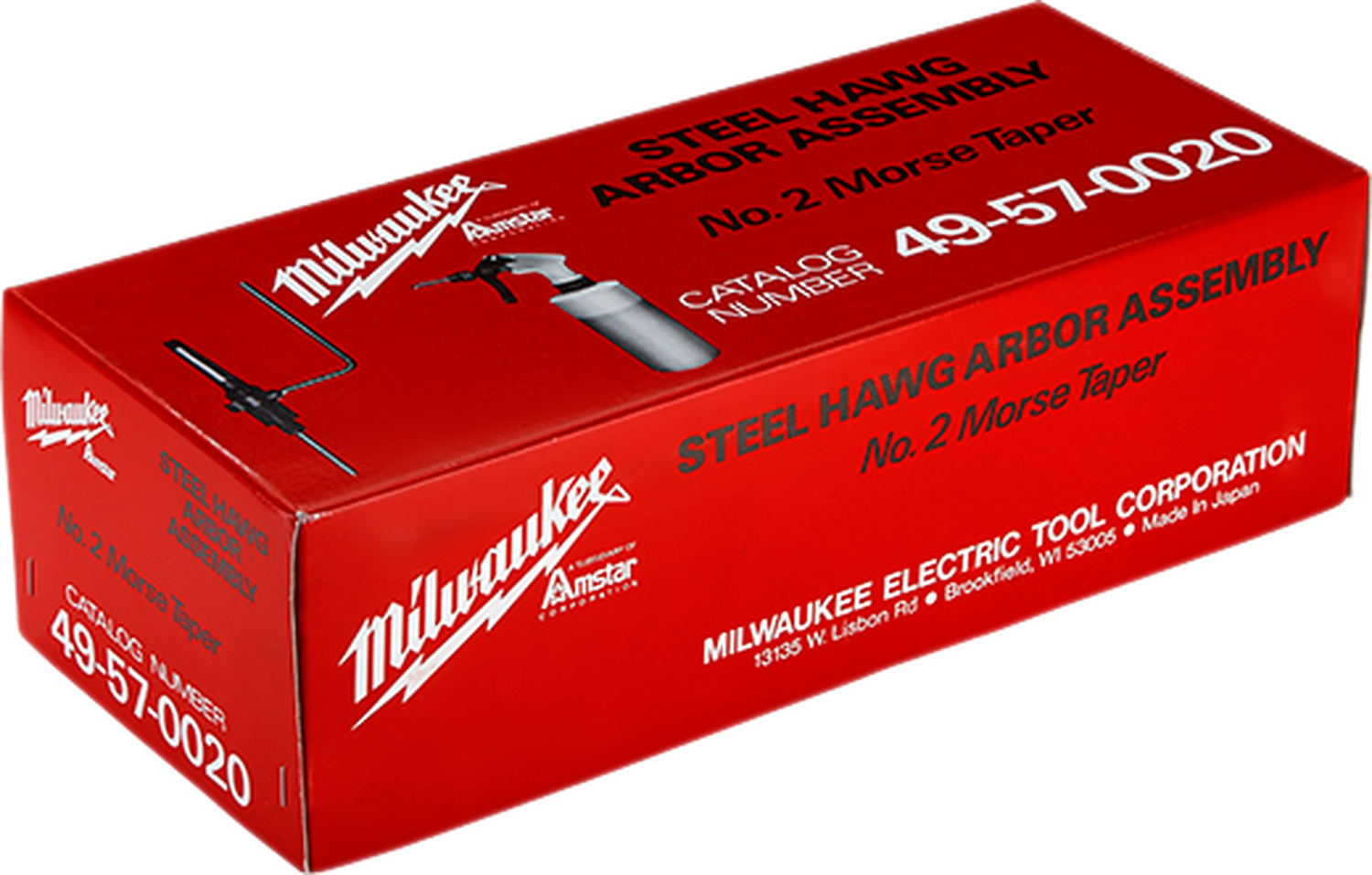 MILWAUKEE 49-57-0020 Arbol broca sierra sistema lubricación'
