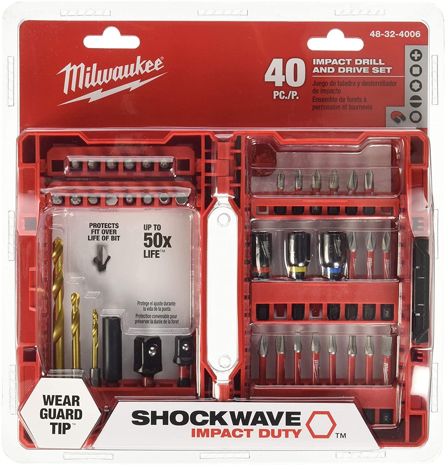Milwaukee 48-32-4006 Shockwave Juego de puntas (40 piezas)