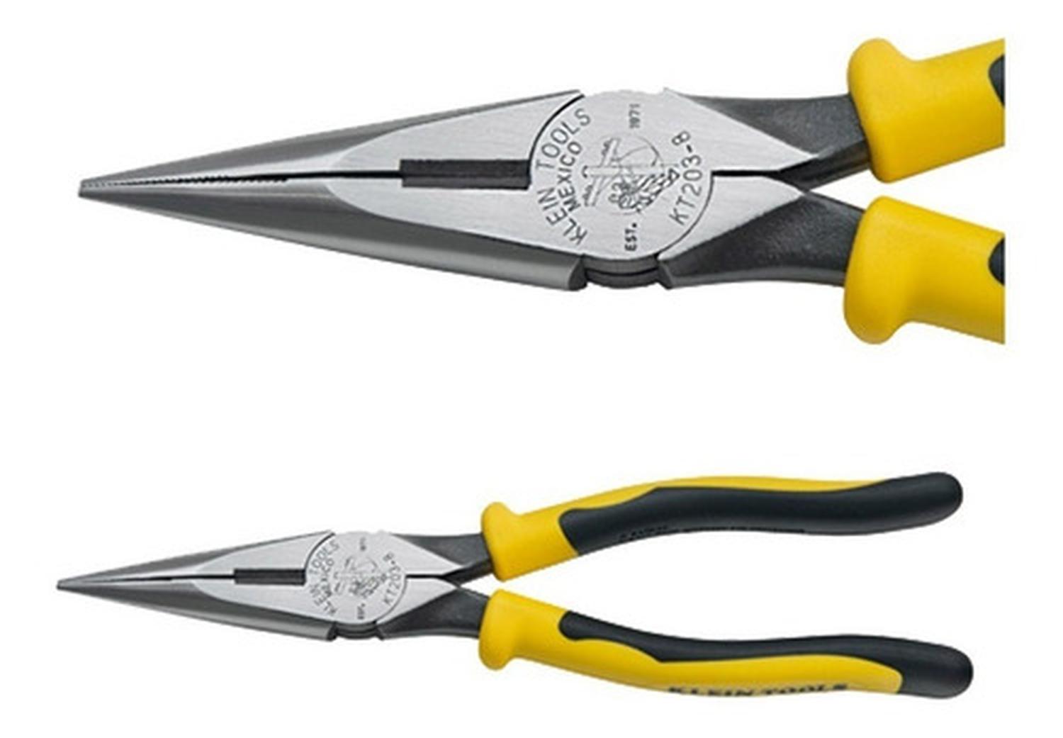 Klein Tools KT203-8 Pinza de punta cónica con corte 8"