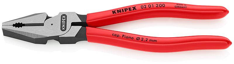 KNIPEX 02 01 200 Alicate Universal para Trabajos Pesados, 200 mm