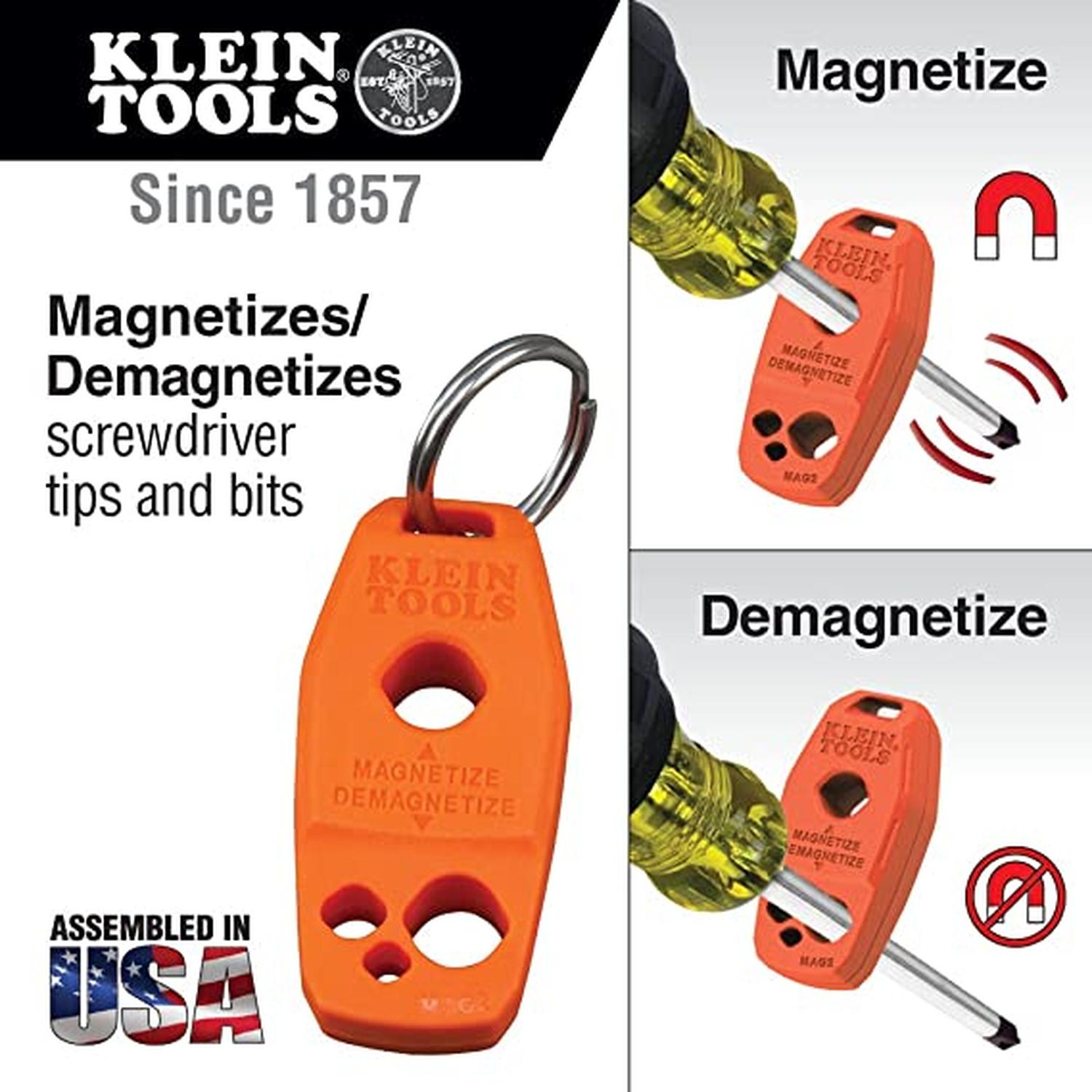 Magnetizador para desarmadores Klein Tools MAG2 hecho en USA